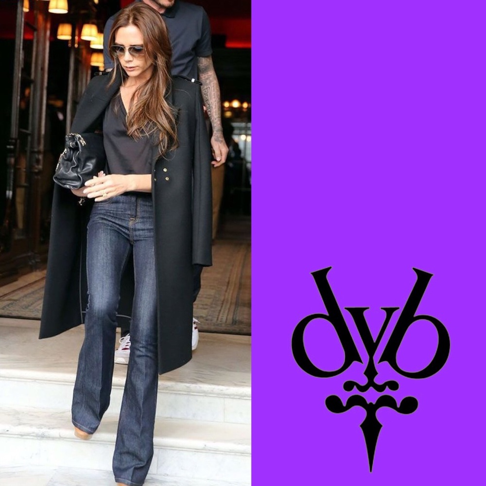 dVb denim by Victoria Beckham long flare cut Sz 29